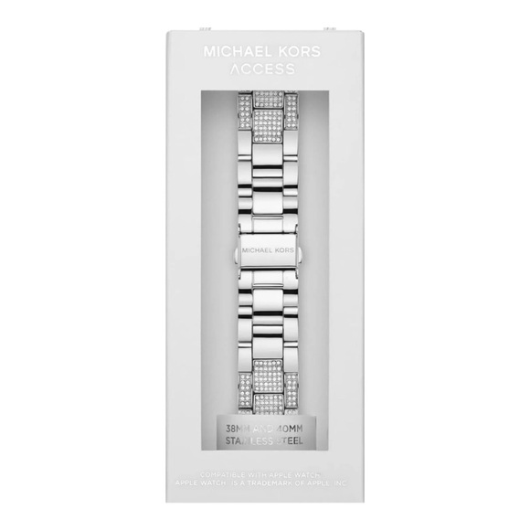 Michael Kors Apple Watch Band Stainless Steel Crystal Metal 38mm 40mm 41mm - Picture 12 of 13